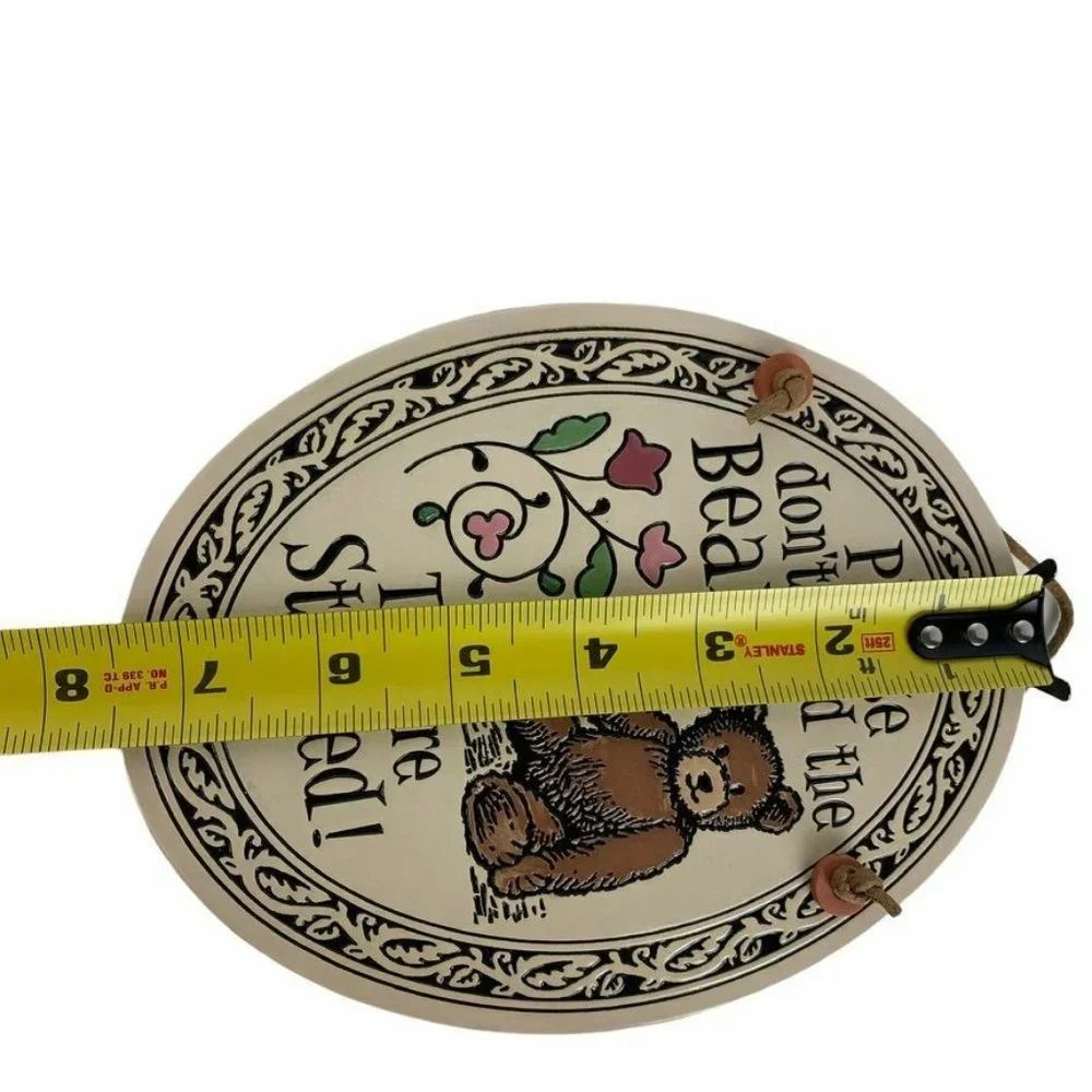 Spooner Creek Designs Please Don't Feed the Bears Wall Plaque Michael Macone USA